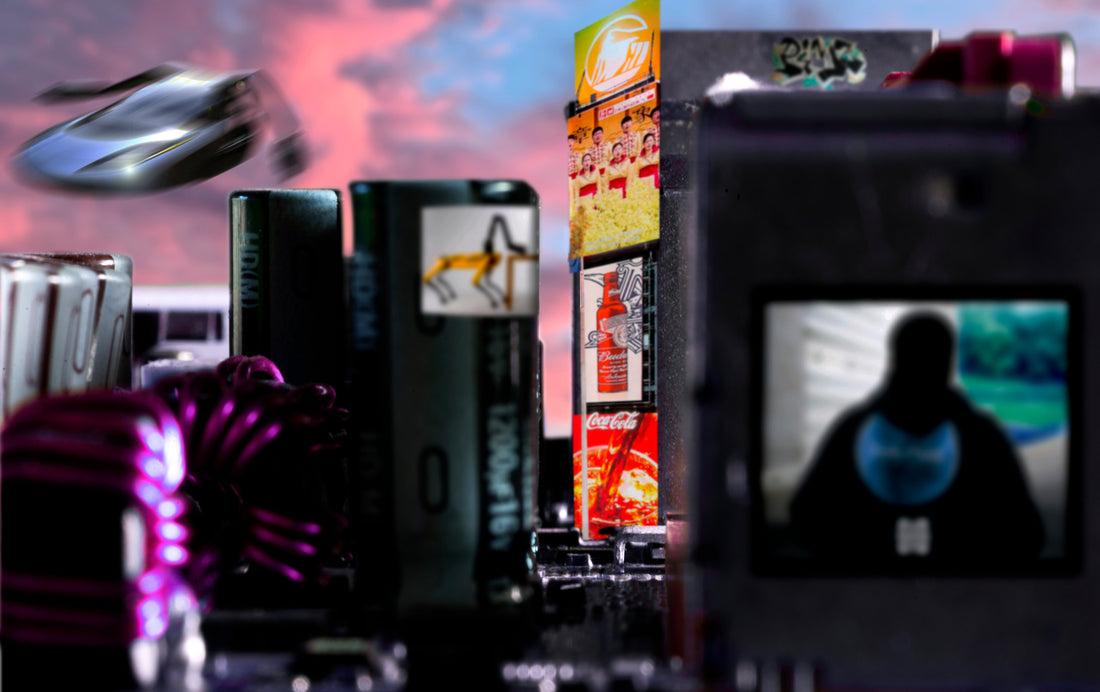 Paysage futuriste ville
