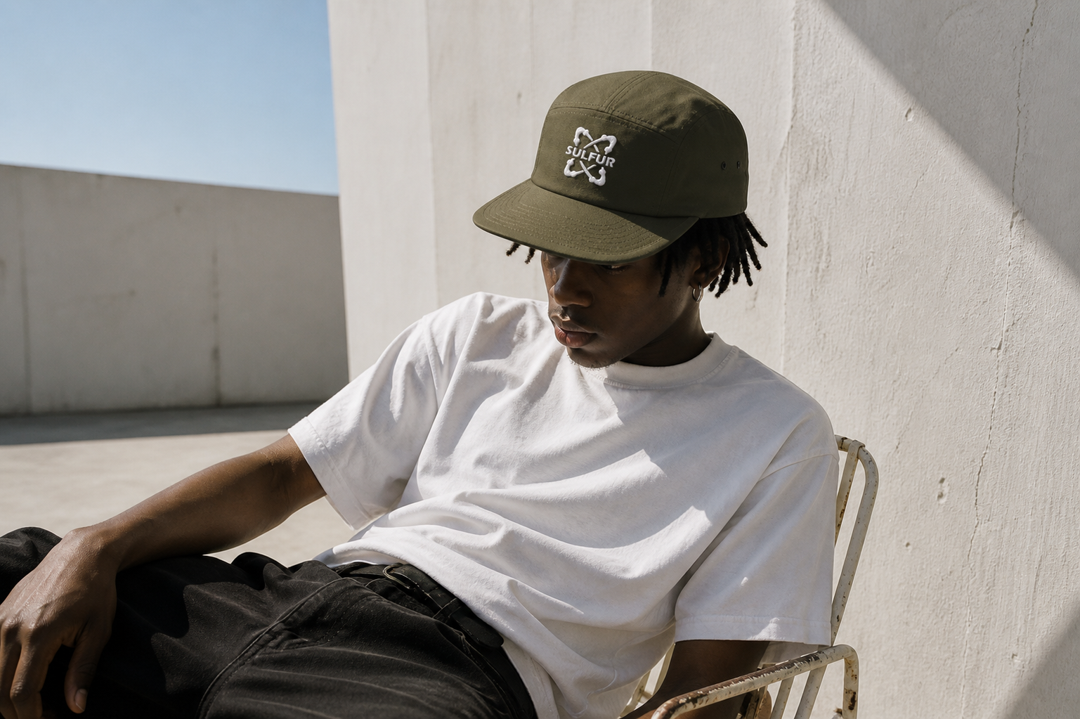 Casquette verte sulfur system