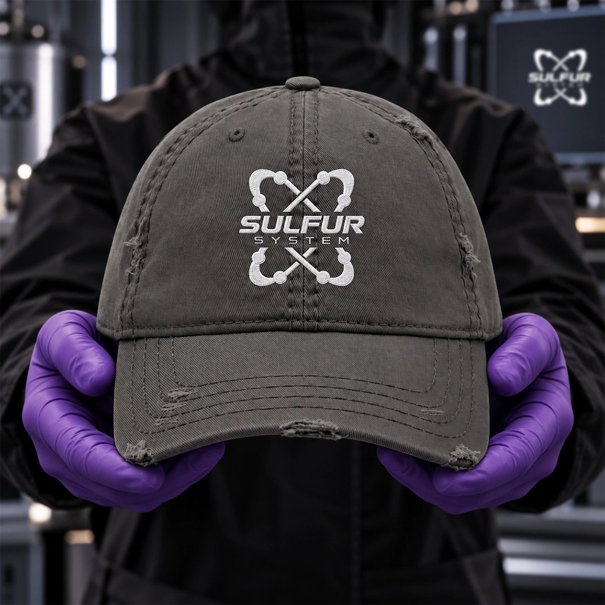 casquette sulfur system grise