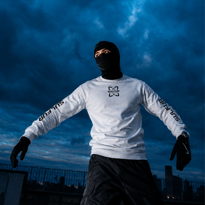 t-shirt manches longues blanc sulfur system